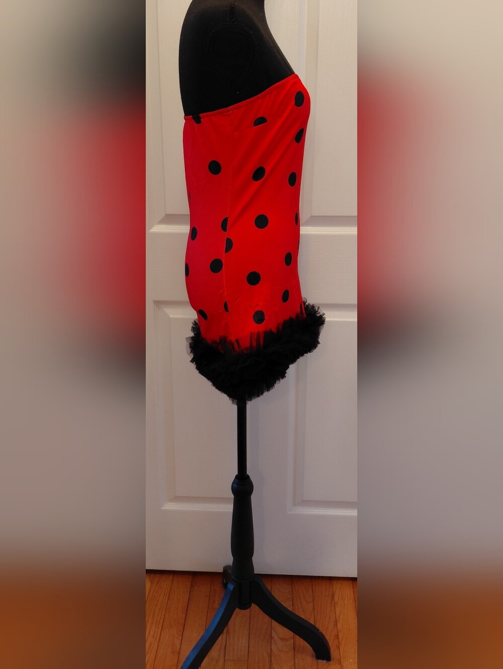 New Women’s Medium Ladybug Halloween Costume 2PC Dress Wings - Picture 6 of 10